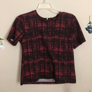 Red Plaid Boxy Forever 21 Top